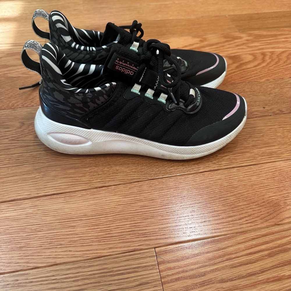 Adidas Black and White Athletic Shoes